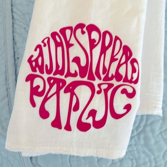 Widespread Panic Tea Towel Red Screen Print Classic Design NEW ! - Picture 1 of 2